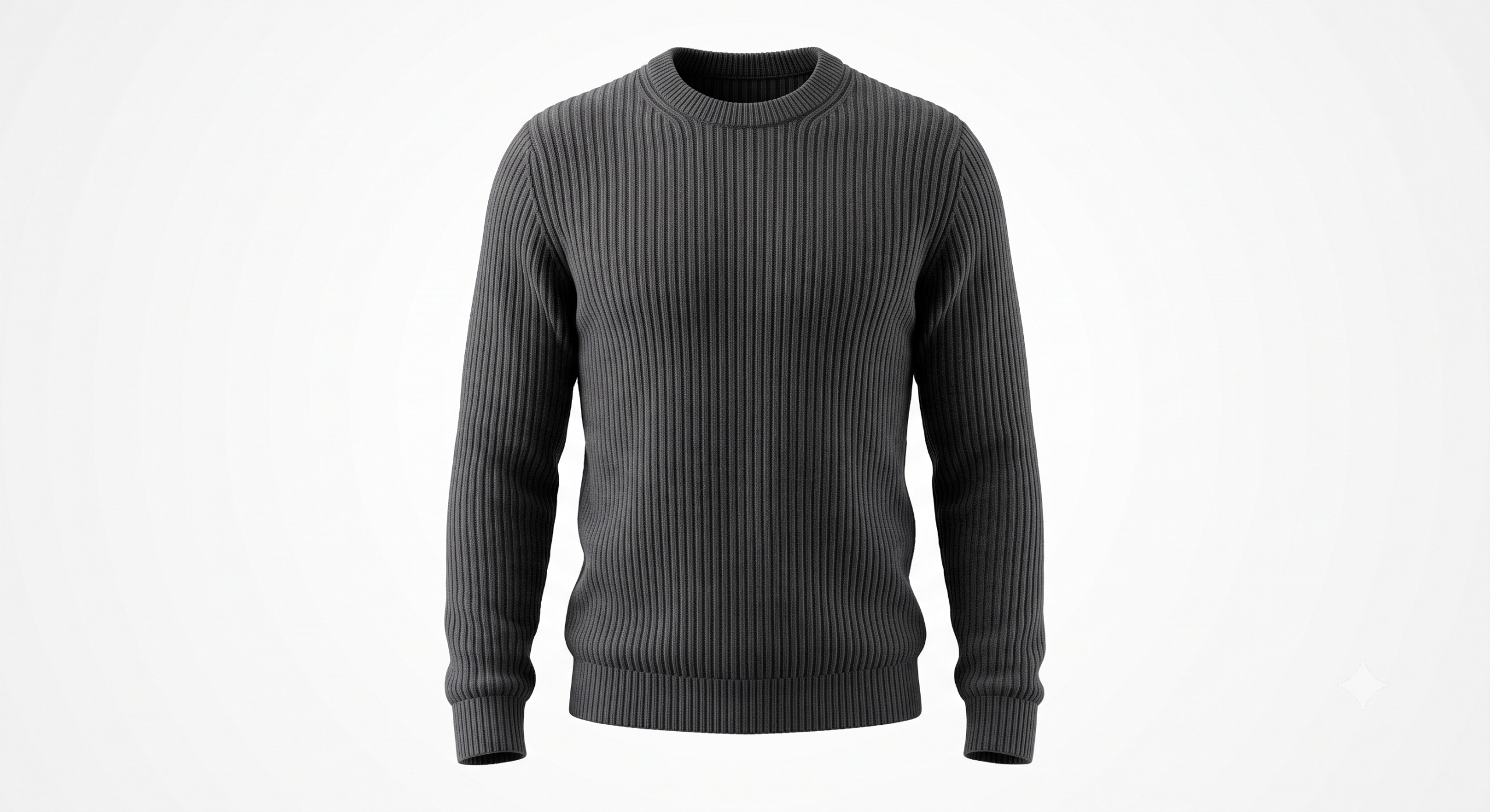 Soft Ribbed Crewneck Sweater